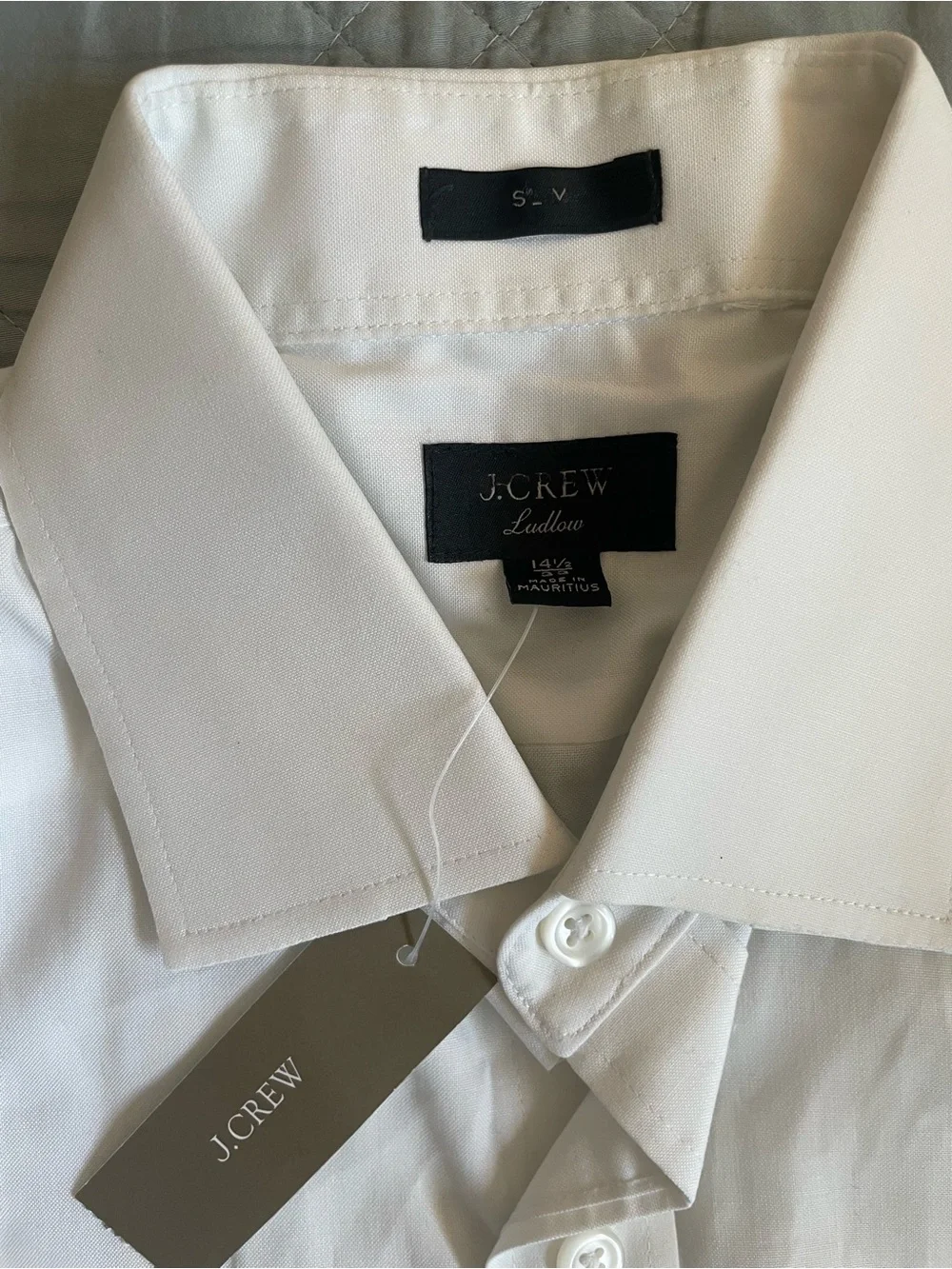 J. CREW Ludlow fine stretch cotton dress shirt in White Size 14 1/2-33 $148